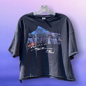 Vintage Distressed Ford Mustang BabyGirl Crop Top XL